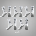 Pack de 5 Chaussettes Anti-Dérapantes Elite - Grip Prime™