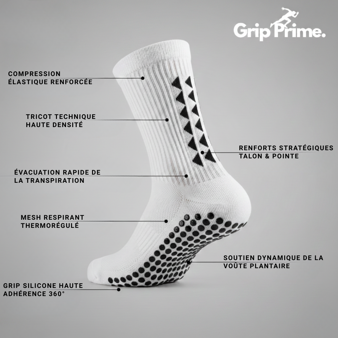 Chaussettes Anti-Dérapantes Elite - Grip Prime™