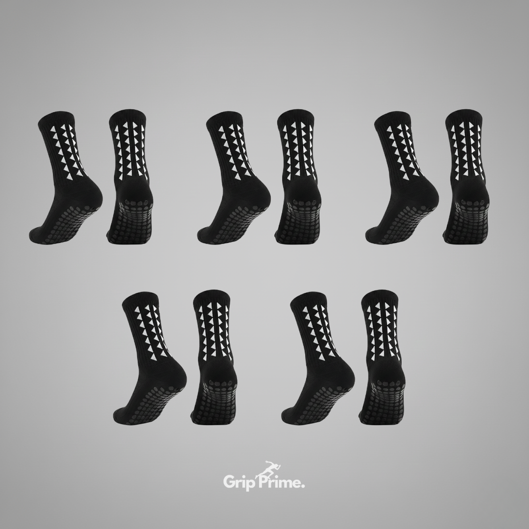 Pack de 5 Chaussettes Anti-Dérapantes Elite - Grip Prime™